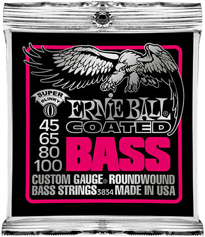 Ernie Ball 3834 Coated Bass Strings - Super Slinky