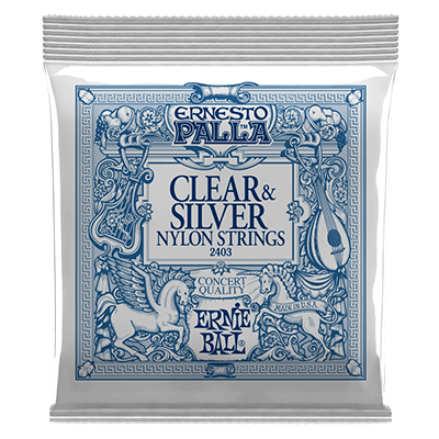 Ernie Ball 2403 Ernesto Palla Nylon Clear and Silver Classical Acoustic