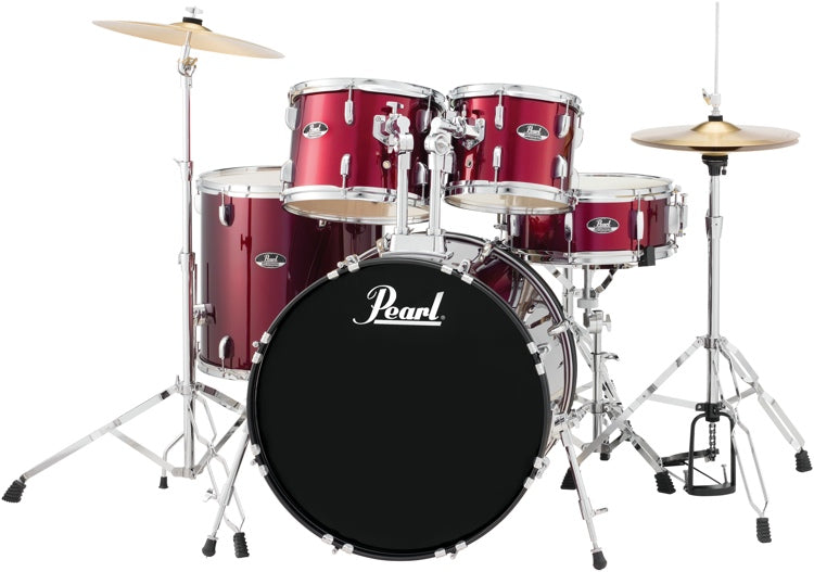 Pearl Roadshow RS525SC/C91 5-Piece Drum Set, Wine Red