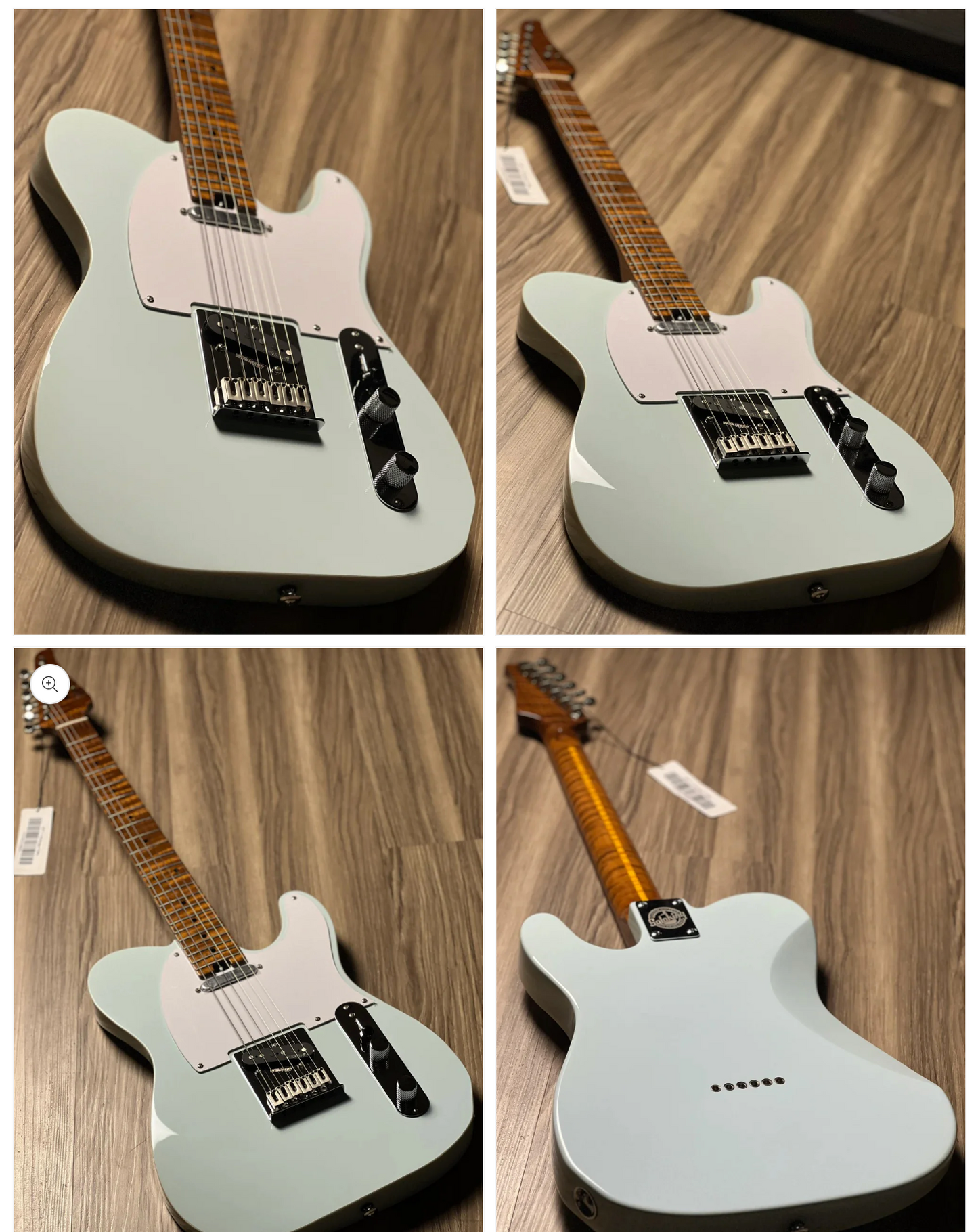 Soloking MT-1 Vintage FMN with Roasted Flame Maple Neck in Faded Sonic Blue Nafiri Special Run