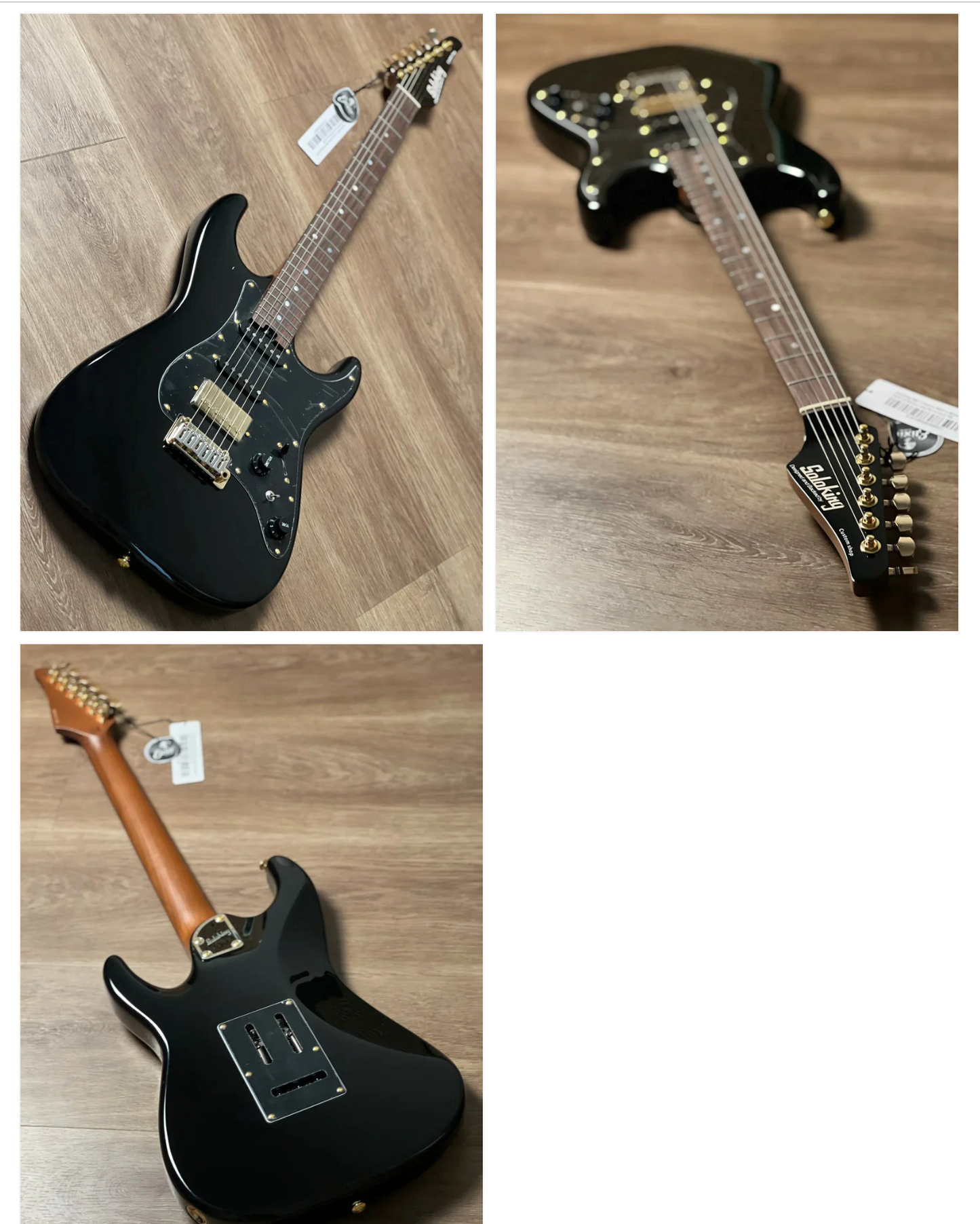 Soloking MS-1 Classic MKII in Black Beauty with Gold Hardware and Rosewood FB