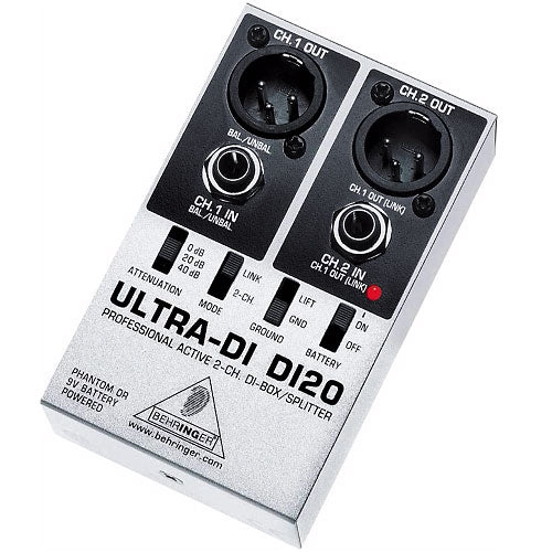 Behringer DI20 Ultra DI 2-Channel Active DI Box/Splitter