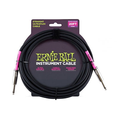 Ernie Ball 6046 20-foot Instrument Cable Black