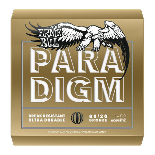 Ernie Ball 2088 80/20 Bronze Paradigm Acoustic Guitar String, Light