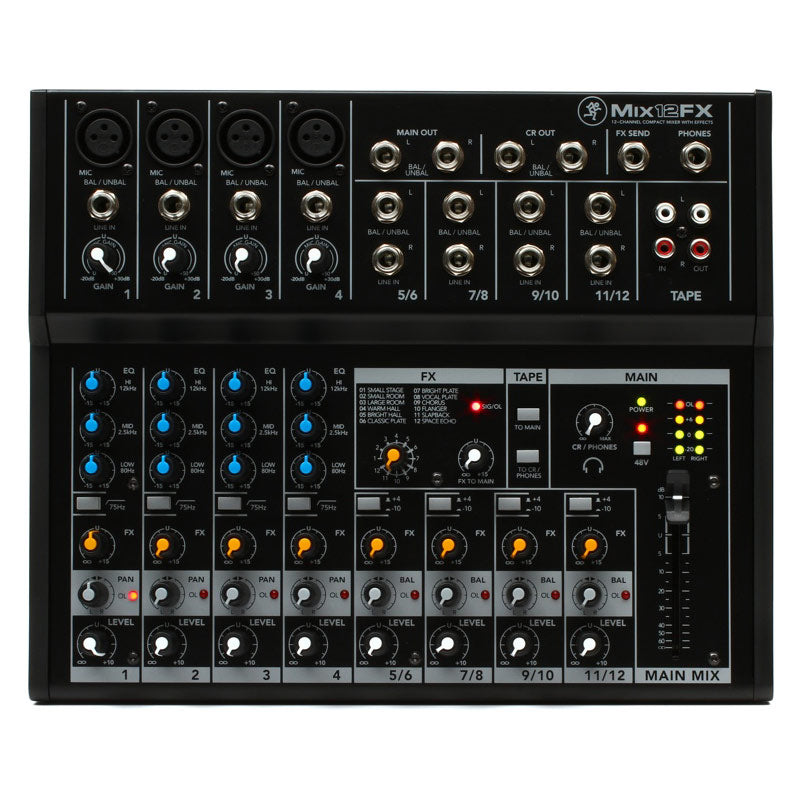 Mackie Mix12FX - 12 Channel Compact Mixer With Effect