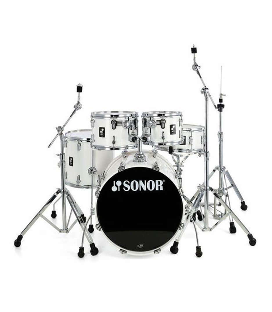 Sonor AQ1 5-Piece Drum Set Shell Pack Piano White Finish