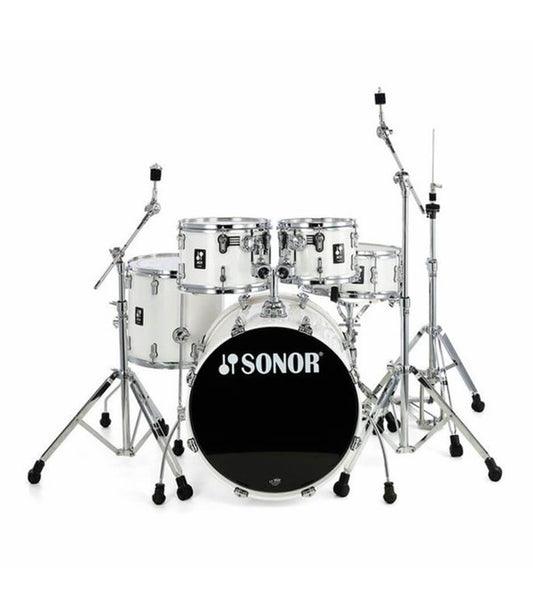 Sonor AQ1 5-Piece Drum Set Shell Pack Piano White Finish