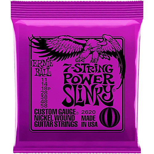 Ernie Ball 2620 Nickel 7-String Power Slinky Electric Guitar Strings