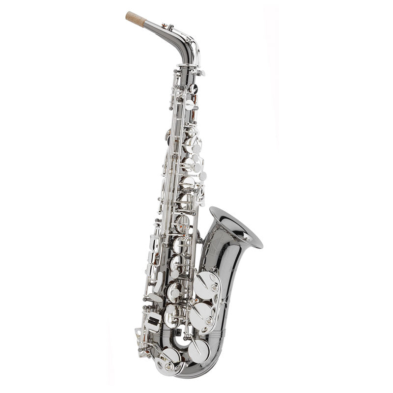 Trevor James 3722BS Black Body With Siver Key Work Alto Saxophone