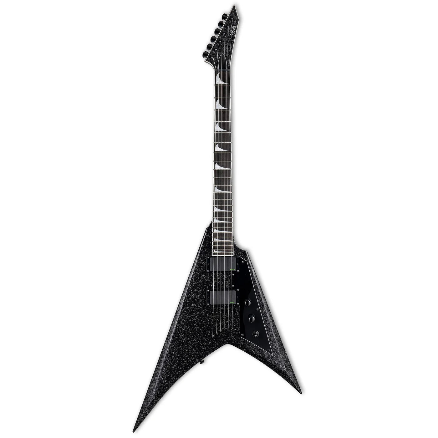 ESP LTD Kirk Hammett Signature V Shape Electric Guitar Black Sparkle Finish