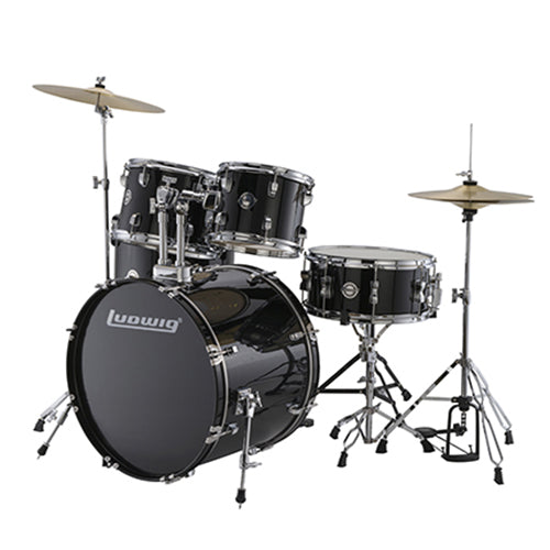 Ludwig LC17011 Accent Fuse 5 PC - Black Cortex