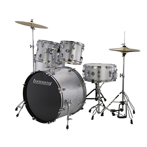 Ludwig LC17515 Accent Drive 5 PC - Silver Foil