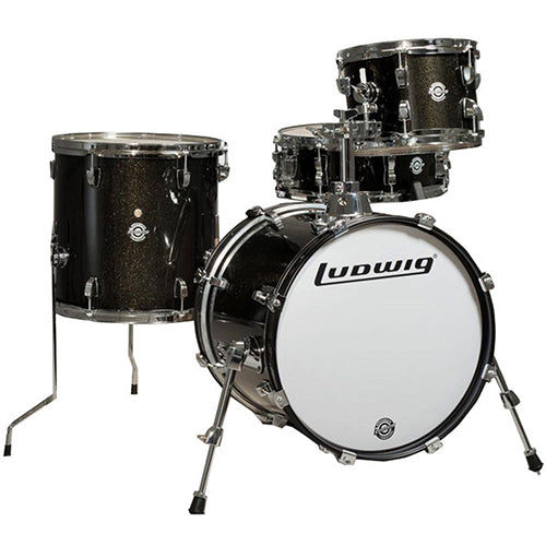 Ludwig LC179XX016 Breakbeats by Questlove Shell Pack - Black Sparkle