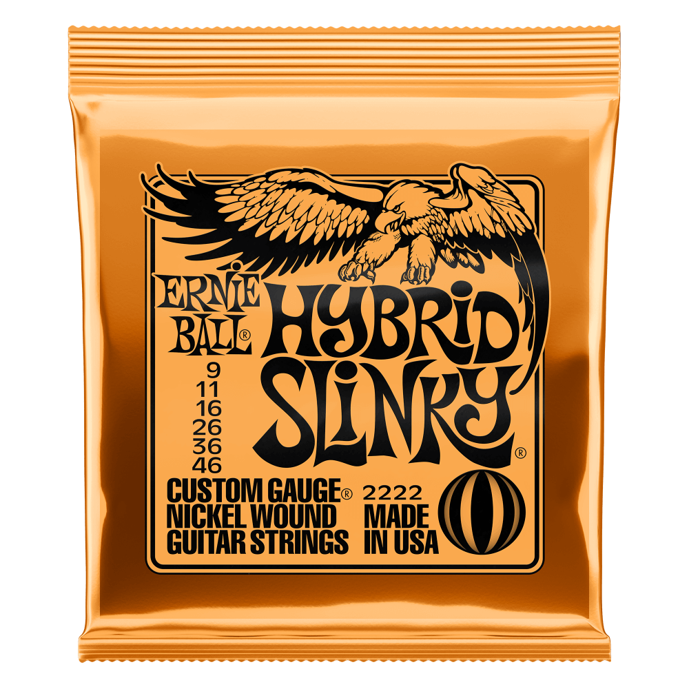 Ernie Ball HYBRID SLINKY NICKEL WOUND ELECTRIC GUITAR STRINGS 9-46 GAUGE