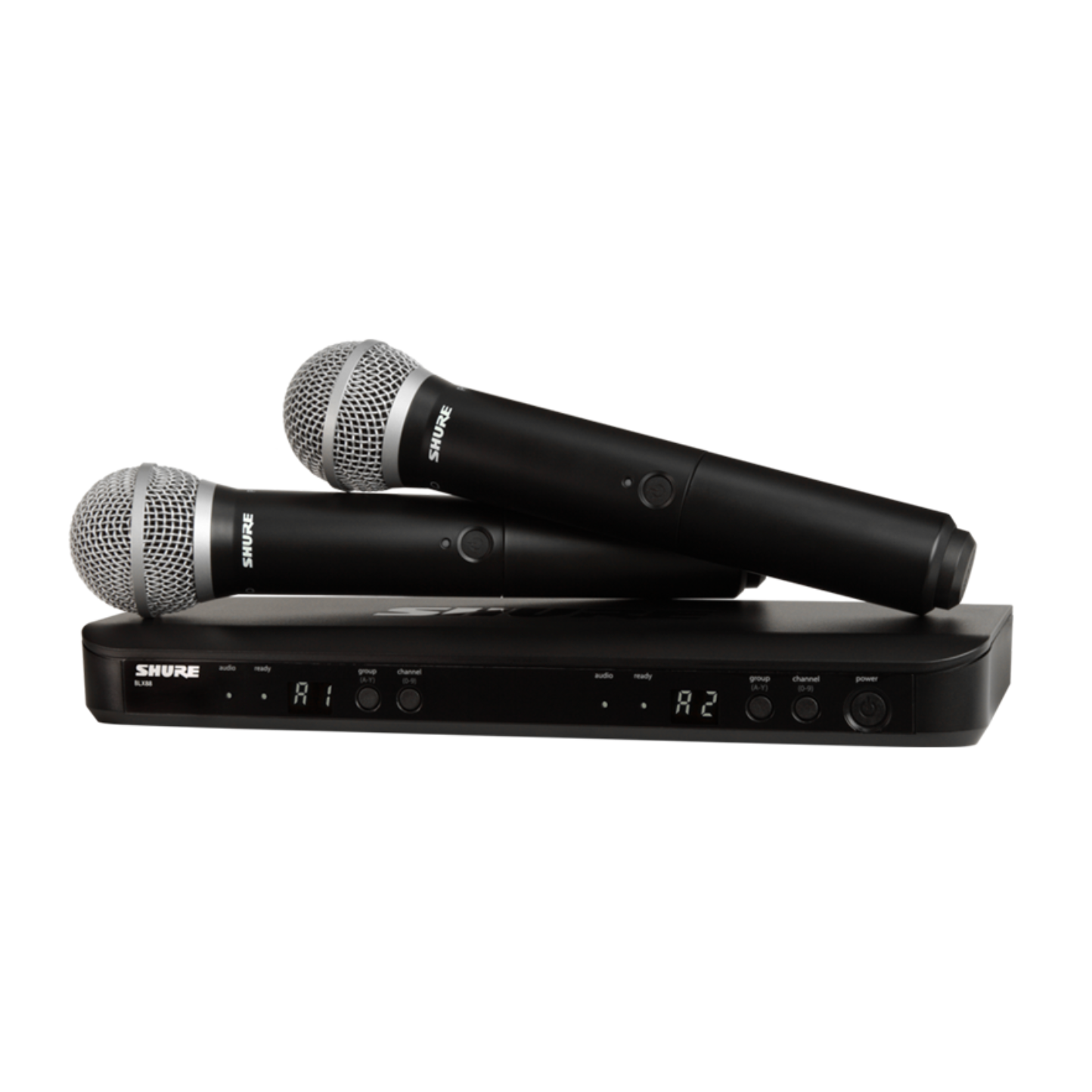Shure BLX288UK/PG58X-K14 Dual-Channel Wireless Handheld Microphone System