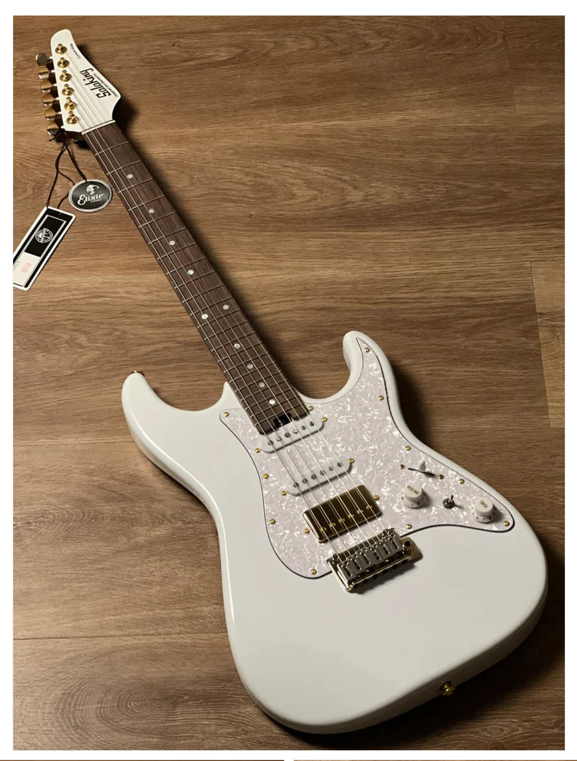 Soloking MS-1 Classic MKII in Olympic White with Gold Hardware and Rosewood FB