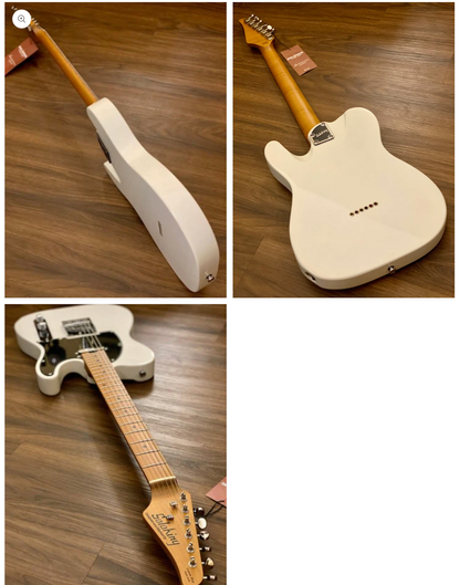 Soloking MT-1 Vintage MKII with Roasted Maple Neck in Olympic White