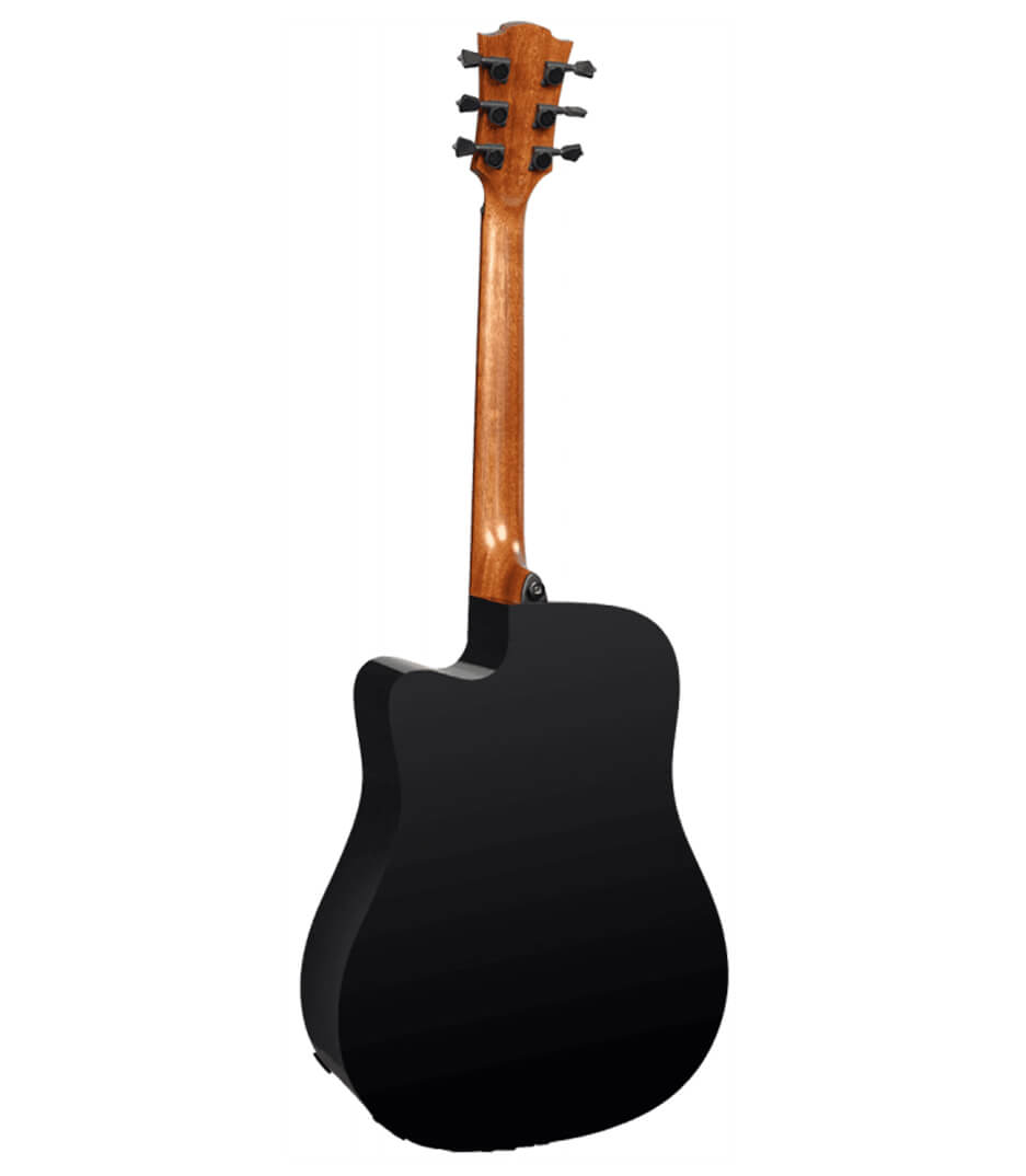 LAG Guitars T118ACE Tramontane Auditorium Cutaway Electro Acoustic Guitar Black Finish