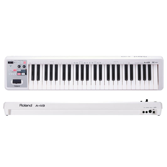 Roland A-49 MIDI Keyboard Controller (White)