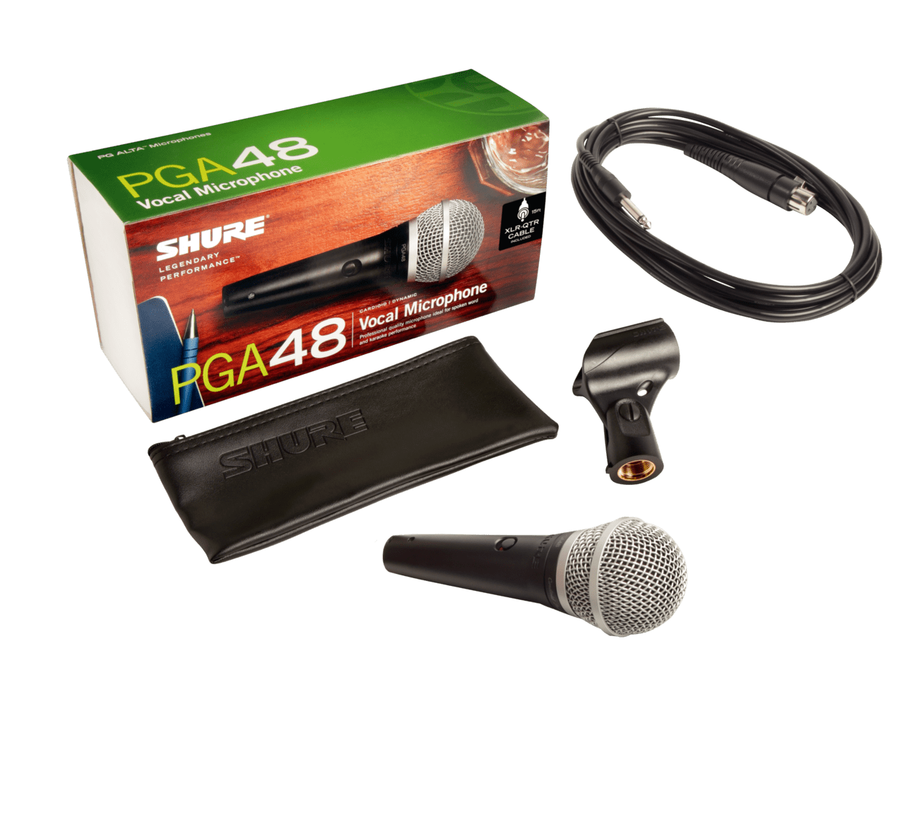 Shure PGA48-QTR-E Cardioid Dynamic Vocal Microphone