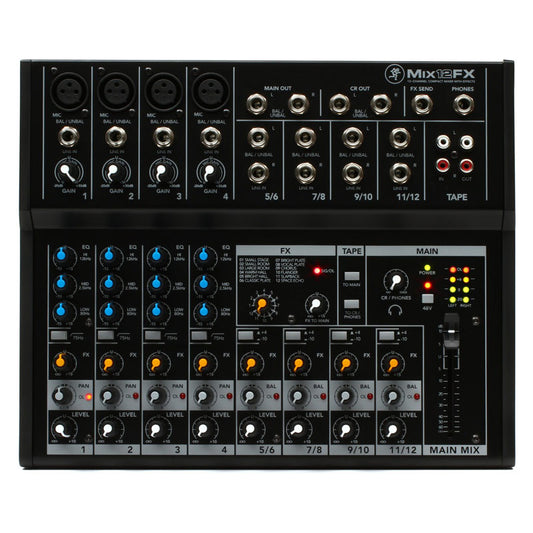 Mackie Mix12FX - 12 Channel Compact Mixer With Effect